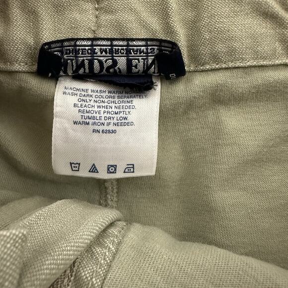 Lands End Womens Vintage Y2k Skort Size M Taupe Gray Cargo Cotton - Picture 7 of 12